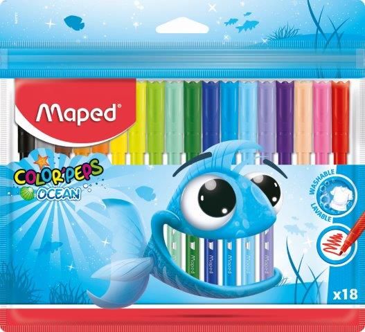 Set de 18 Marcadores Ocean - MAPED