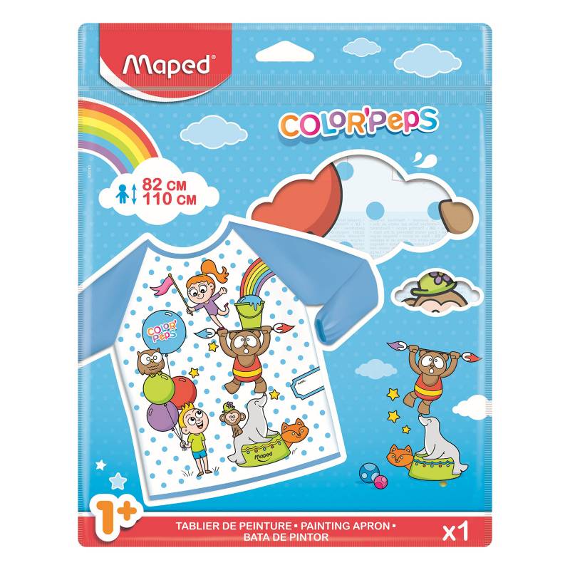 Bata De Pintor/ Mandil Infantil Para Niños de 82 cm a 110 cm.  - 820310 - Maped