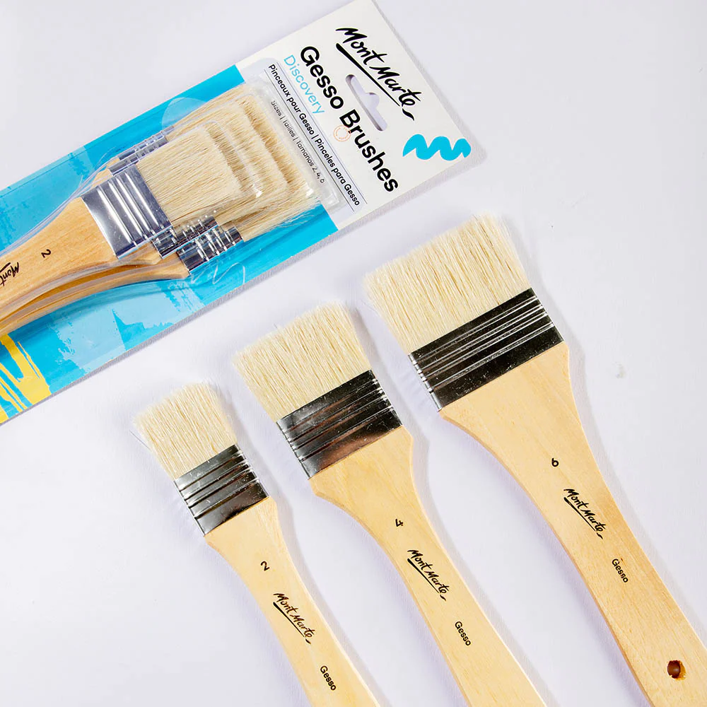 Juego De 3 Brochas Artísticas Para Yeso Mont Marte MPB0003