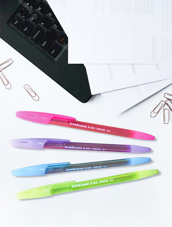 Set de 10 Bolígrafos de Colores Intensos NUEVO MANGO MB902S