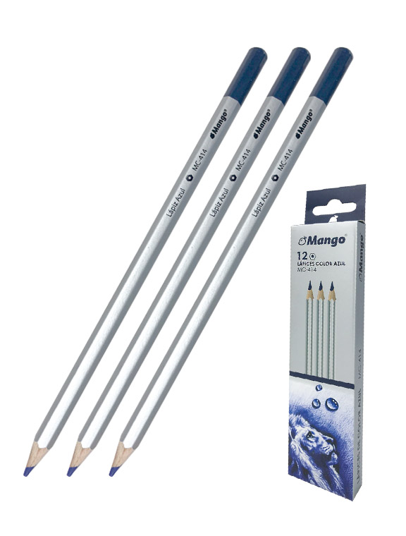 Set de 12 Lápices Color Azul - MC414 - Mango