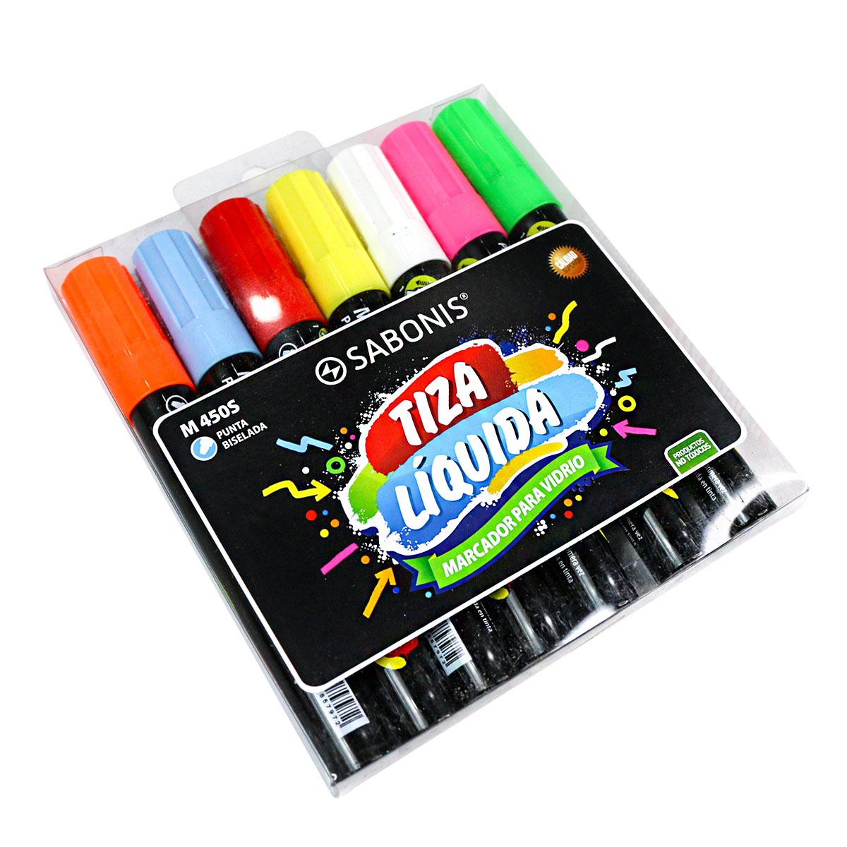 Set de 7 Marcadores Tiza Líquida SABONIS
