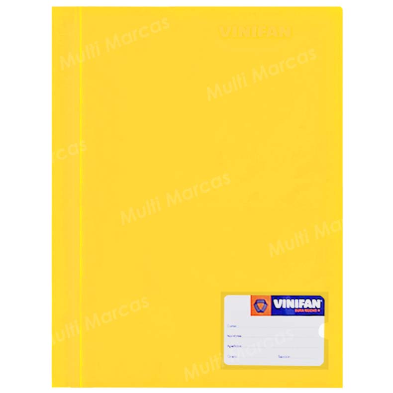 Folder Vinifan Tamaño Oficio con Doble Tapa Rígida y Fastener con Gusano Color Verde Limón