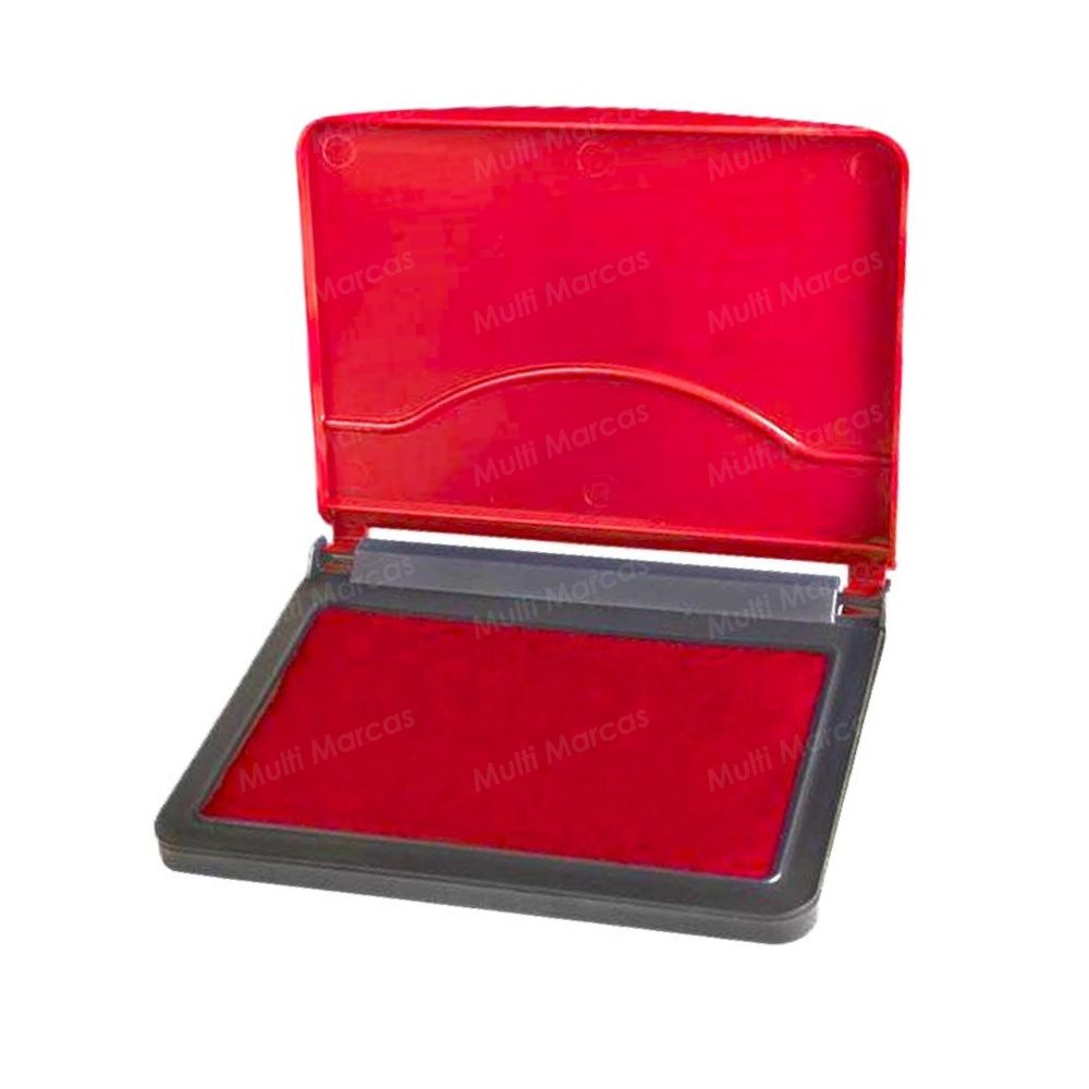Tampo/Almohadilla Para Sellos 10x12.5 cm. Color Rojo - Artesco