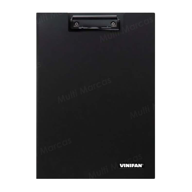 Folder/Carperta A4 Con Sujetador Superior  Color Negro - VINIFAN