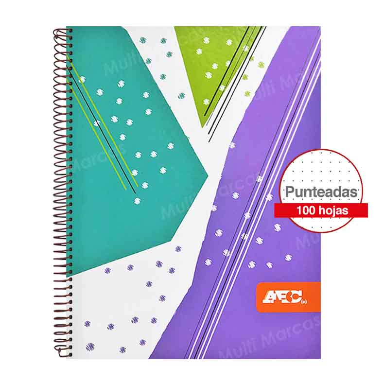 Cuaderno Espiral Tamaño Carta con Hojas Punteadas - CUAABC123 - ABC