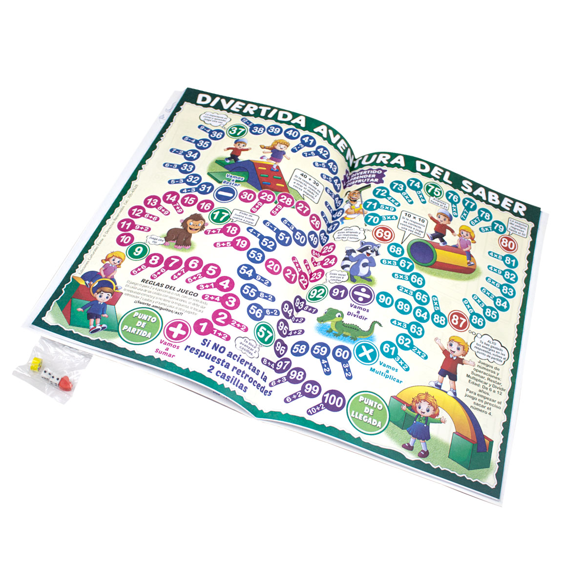 Cuaderno de ejercicios para sumar, restar, multiplicar y dividir