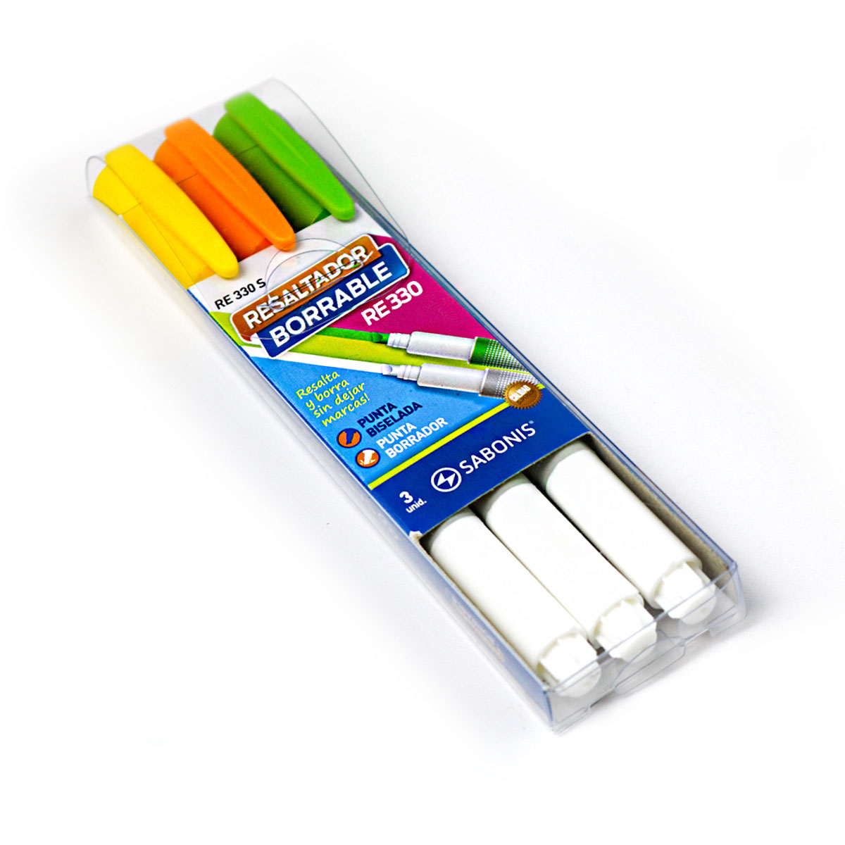 Set de 3 Resaltadores borrables RE330S SABONIS