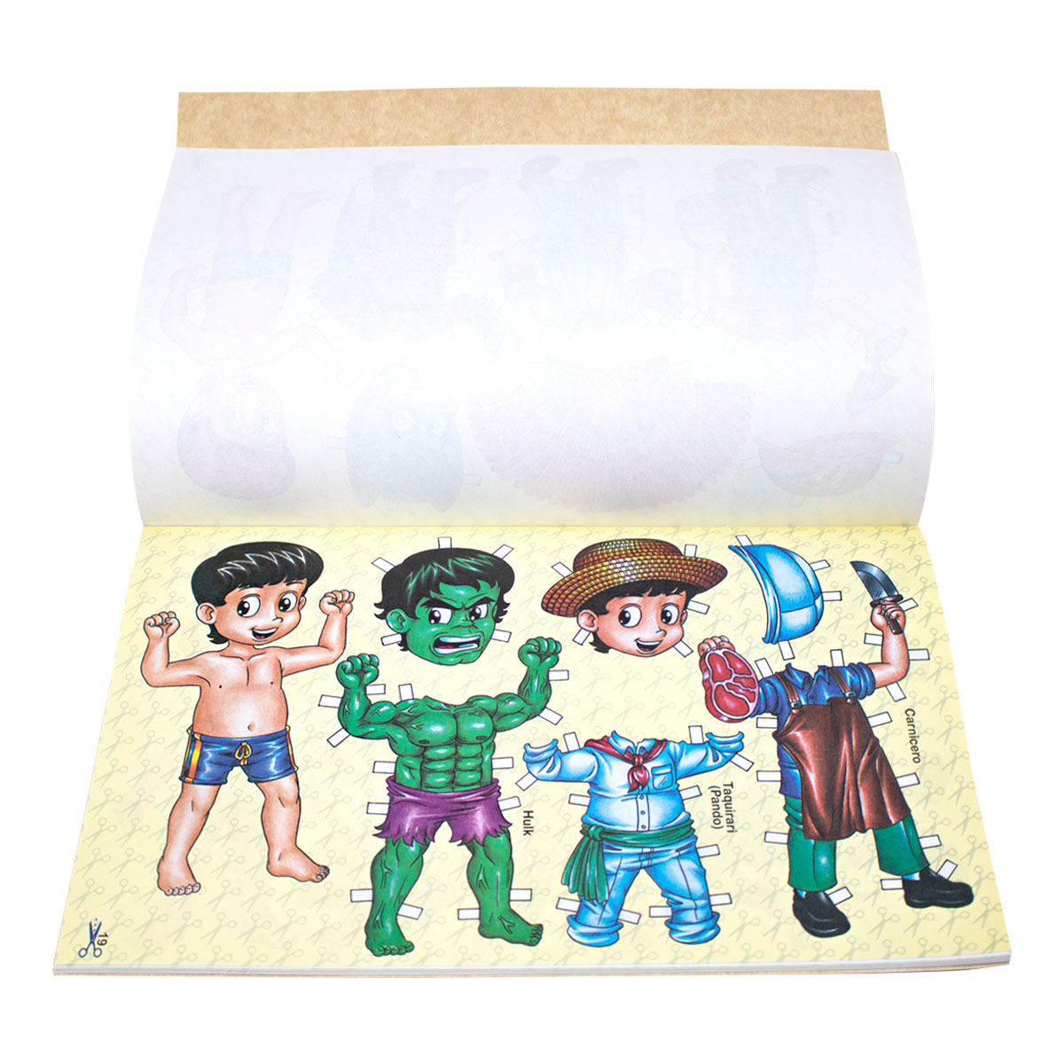 cuaderno con recortables