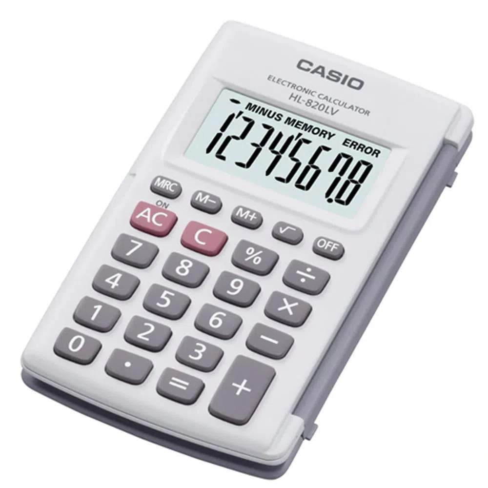 Calculadora CASIO HL-820LV Negro y Plomo