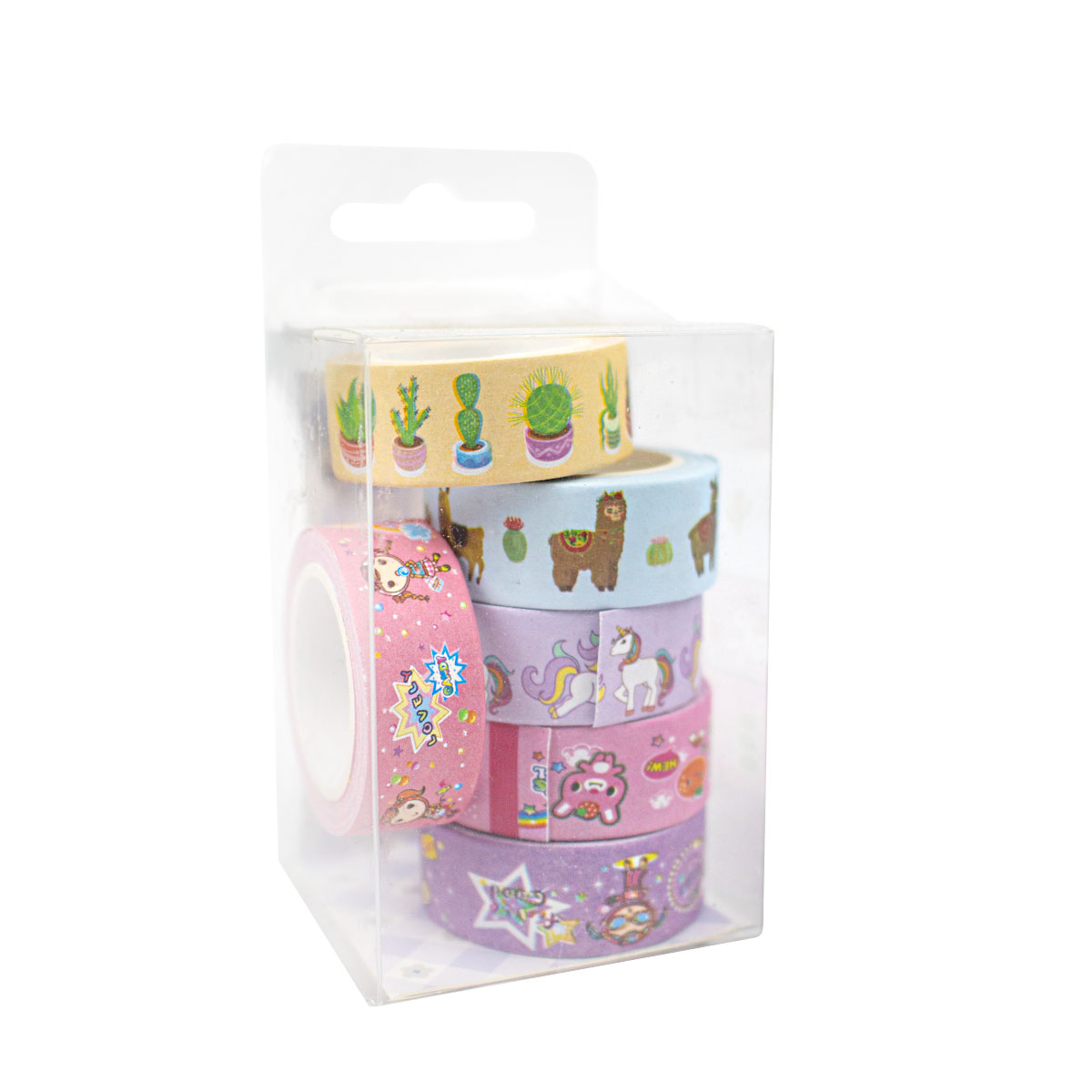Set de 6 Washi Tape (Cinta Adhesiva con diseño) MPC16