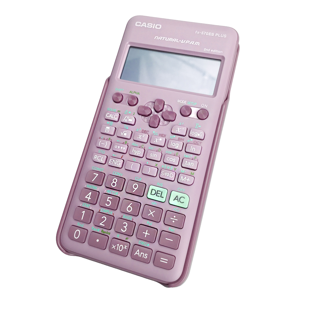 Calculadora Científica fx-570ES PLUS - Segunda Edición Color Rosado CASIO