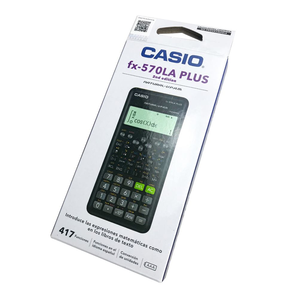 Calculadora Científica fx-570LA PLUS CASIO - Segunda Edición