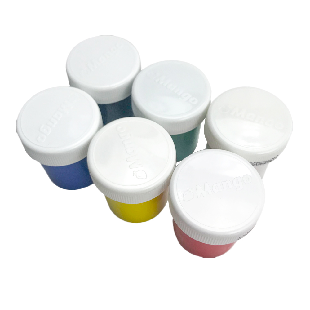 Set de 6 Botes de Pintura a Dedos - 30 ml/Bote MA505 MANGO