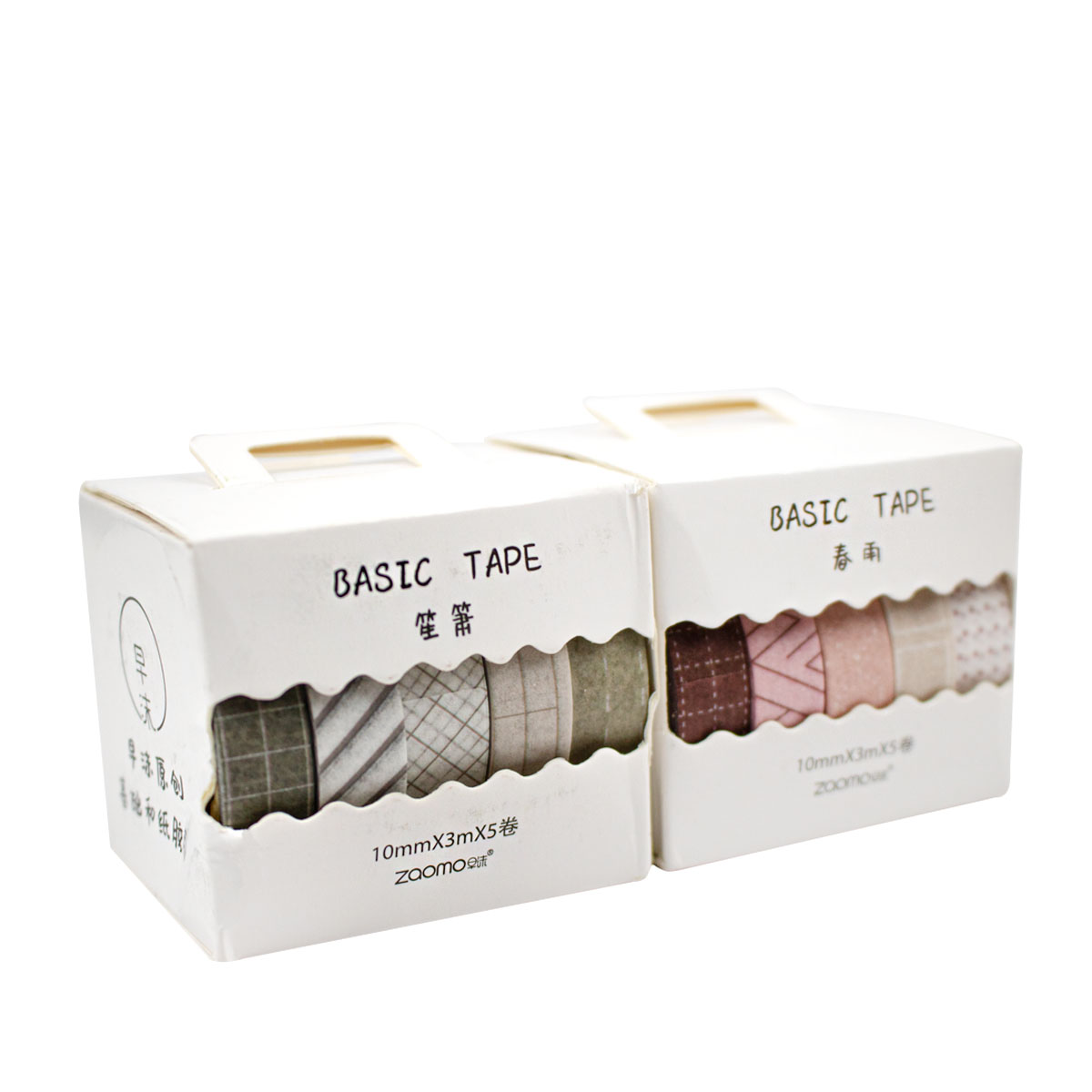 Set de 5 Washi Tape (Cinta Adhesiva con diseño) Basic QJD-1116 MPC65
