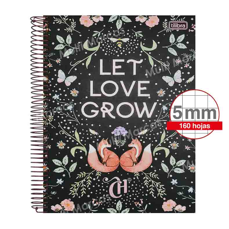 Cuaderno Espiral Tamaño Carta TILIBRA  Capricho 160 Hojas