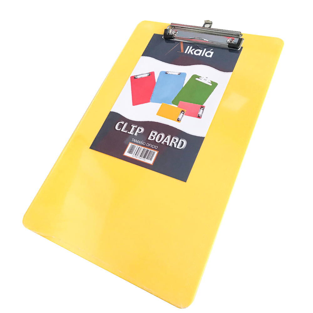 Tablero/Plancheta de Campo Tamaño Oficio de Plástico con Regla Lateral BR9807