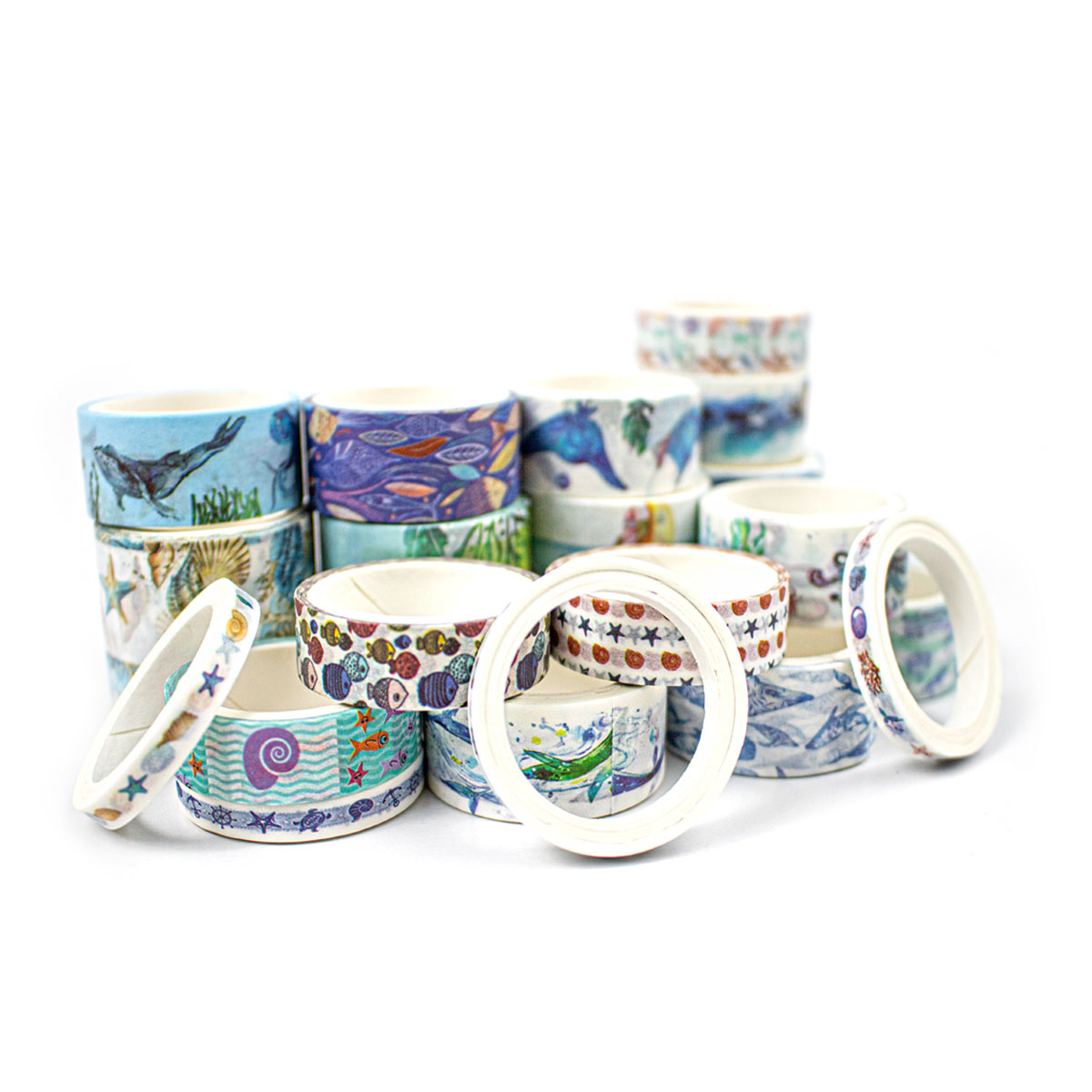 Set de 20 Washi Tape (Cinta Adhesiva con diseño) MPC1720