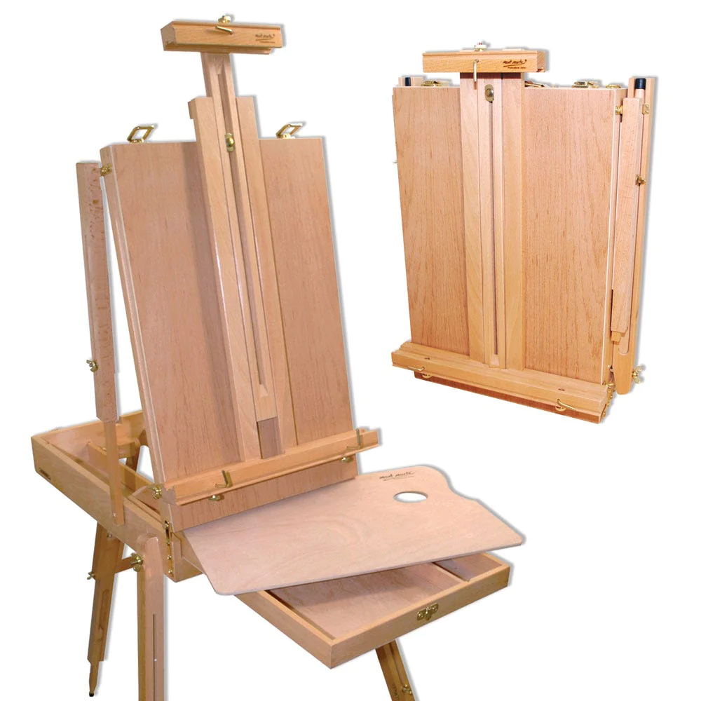 Caballete de Madera de Haya Estilo Francés Plegable y Portátil – Extra Grande Mont Marte MEA0003C