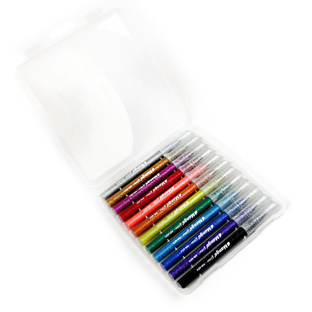 Set de 12 Marcadores con Glitter MM604 MANGO