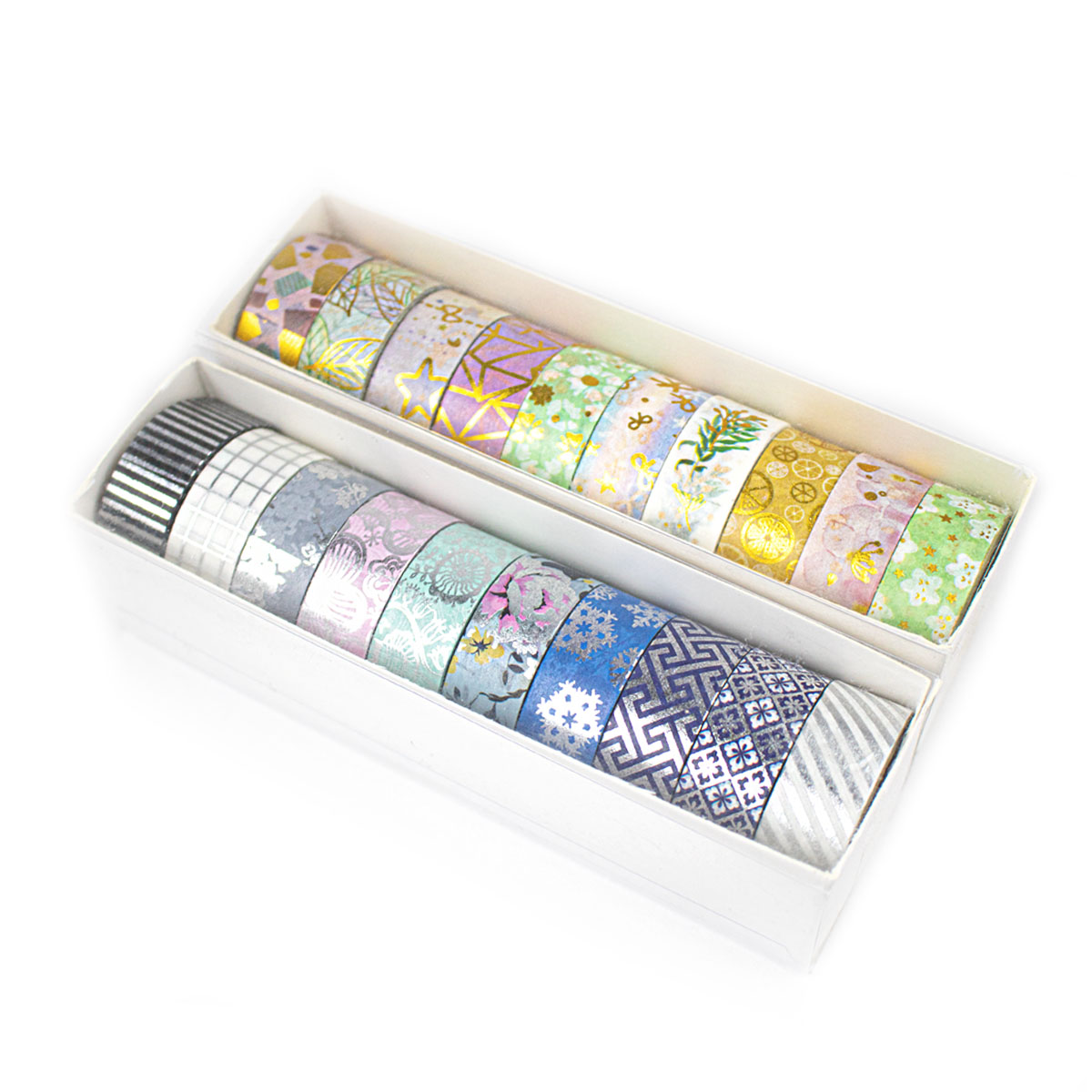 Washi Tape (Cinta Adhesiva con diseño) paquete con 10 unidades
