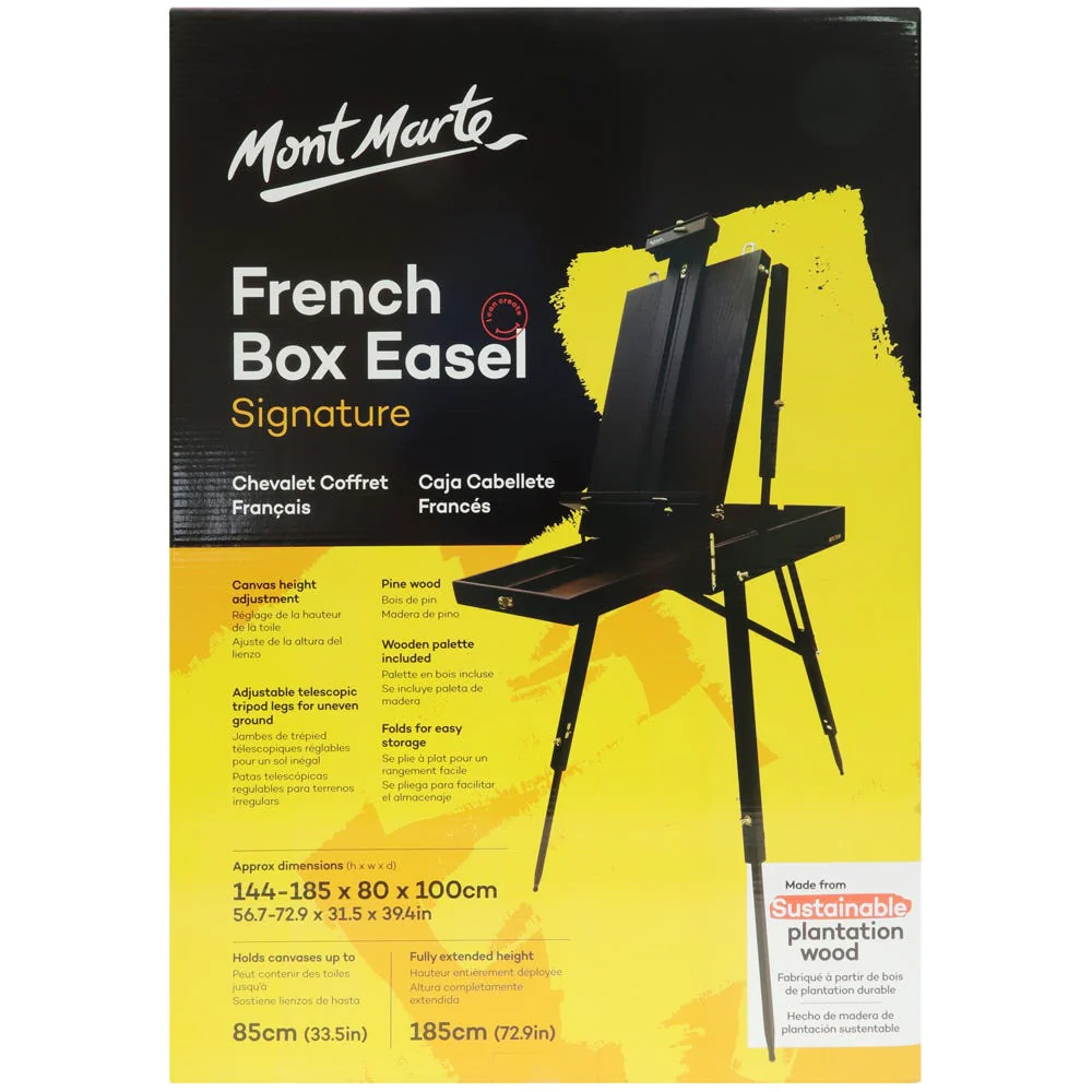 Caballete de Madera de Haya Estilo Francés Plegable y Portátil Mont Marte MEA0027C