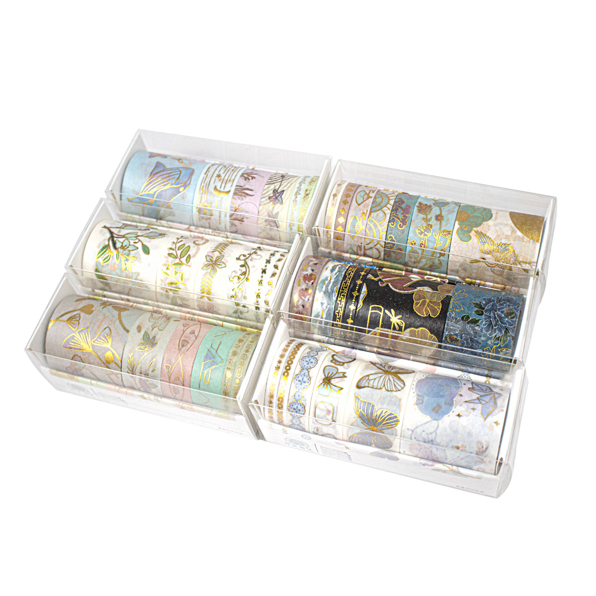 Washi Tape (Cinta Adhesiva con diseño) Paquete con 6 unidades MPC26