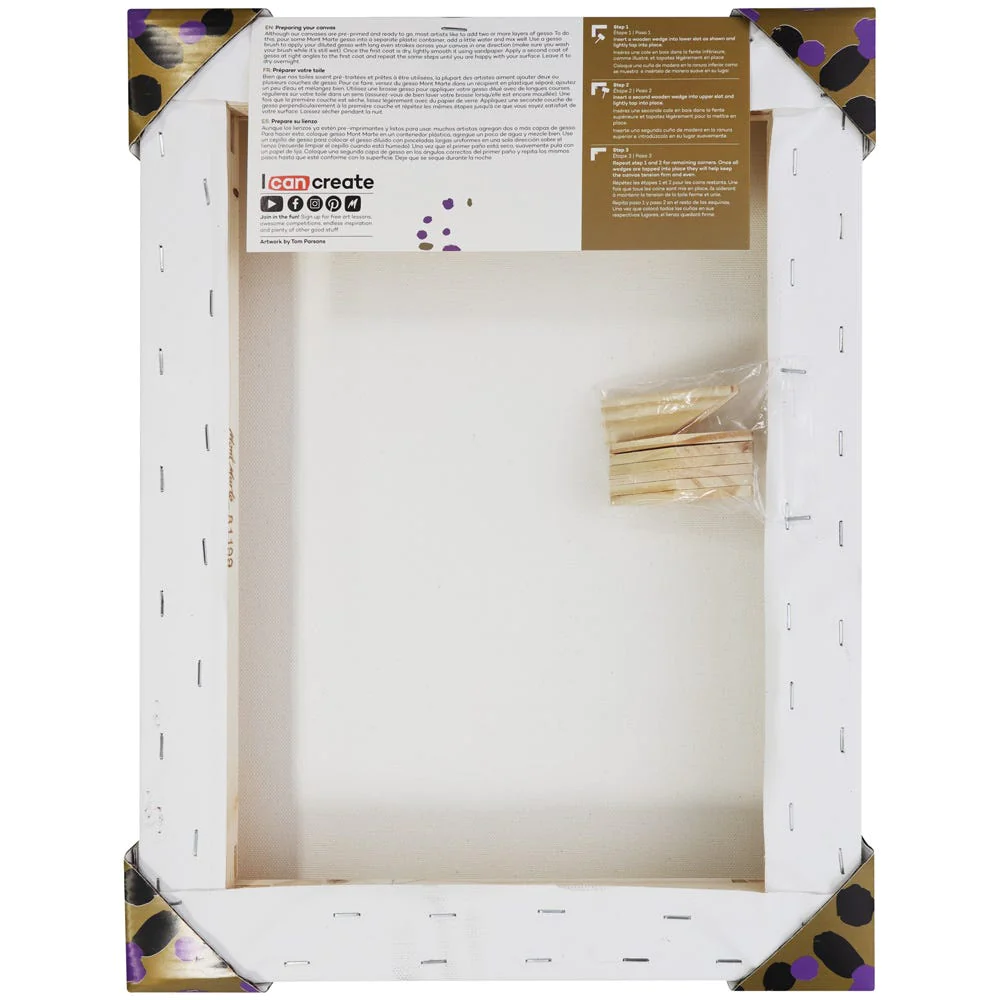 Lienzo de doble grosor Premium 30,5 x 40,6 cm (12 x 16 pulg.) Mont Marte CMMD3040