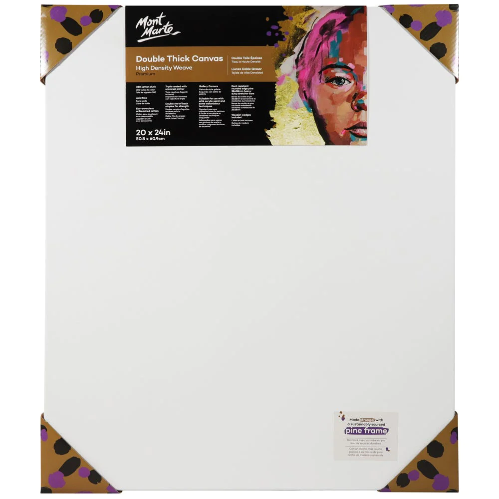 Lienzo de doble grosor Premium 50,8 x 60,9 cm (20 x 24 pulg.) Mont Marte CMMD5060