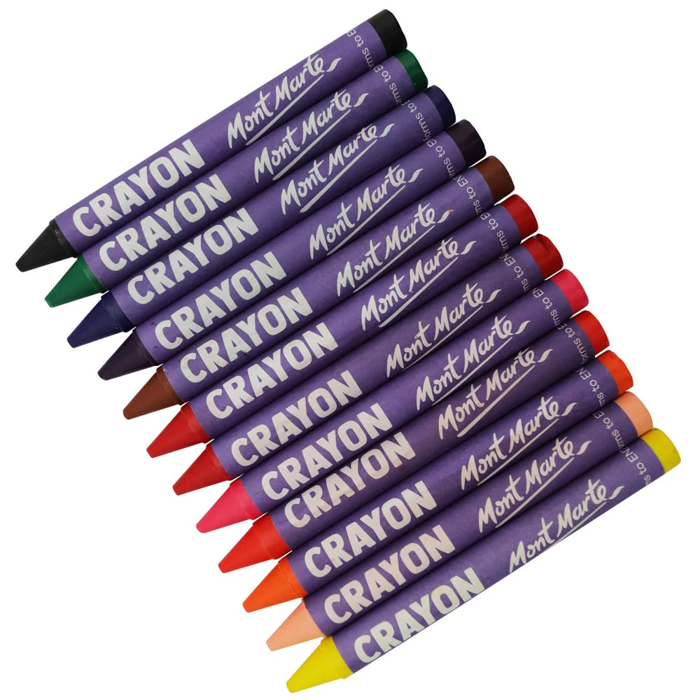 Set de 12 Crayones Jumbo Infantil - Mont Marte MMKC0217