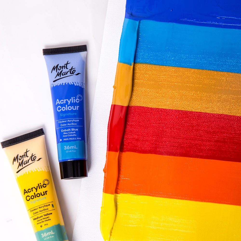 Set Pintura Acrílica Mont Marte Signature de 36 piezas x 36 ml (1,2 oz) MSCH3636