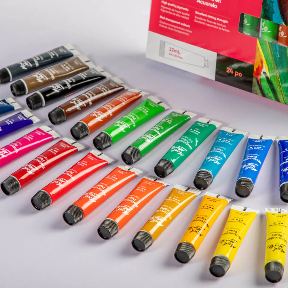Pinturas de Acuarela Signature 24pc x 12ml Mont Marte PMHS0049