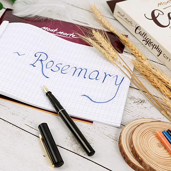 Juego de lápices de caligrafía Mont Marte con bolígrafo, cartuchos de tinta, folleto de introducción y libro de ejercicios - 26 piezas MMCA0006