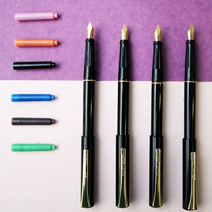 Juego de lápices de caligrafía Mont Marte con bolígrafo, cartuchos de tinta, folleto de introducción y libro de ejercicios - 26 piezas MMCA0006