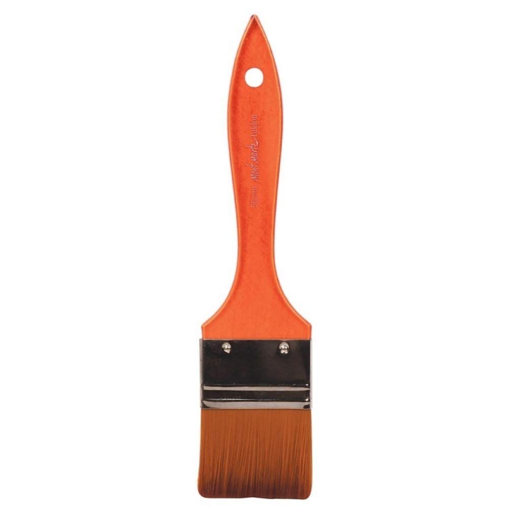 Pincel / Brocha de Fibra de Taklon 50 mm. Para Pintura Acrílica - Mont Marte - MPB0055