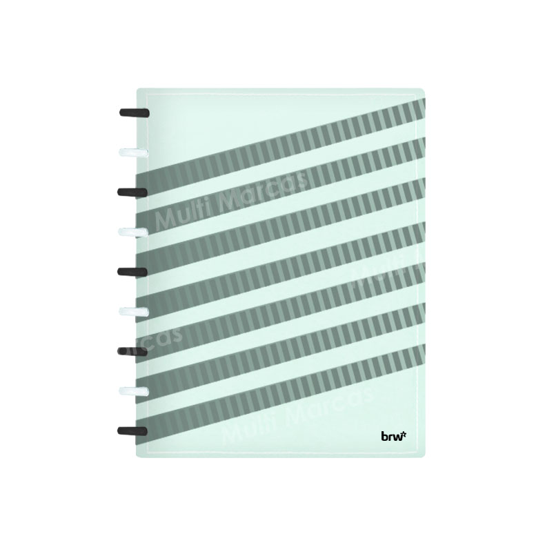 Cuaderno de Discos Color Blanco y Negro Kit Completo Tamaño 19x24 cm. - BRW - CD1001
