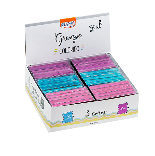 Set de 1000 Grapas de Color 26/06 - BRW - GR1001
