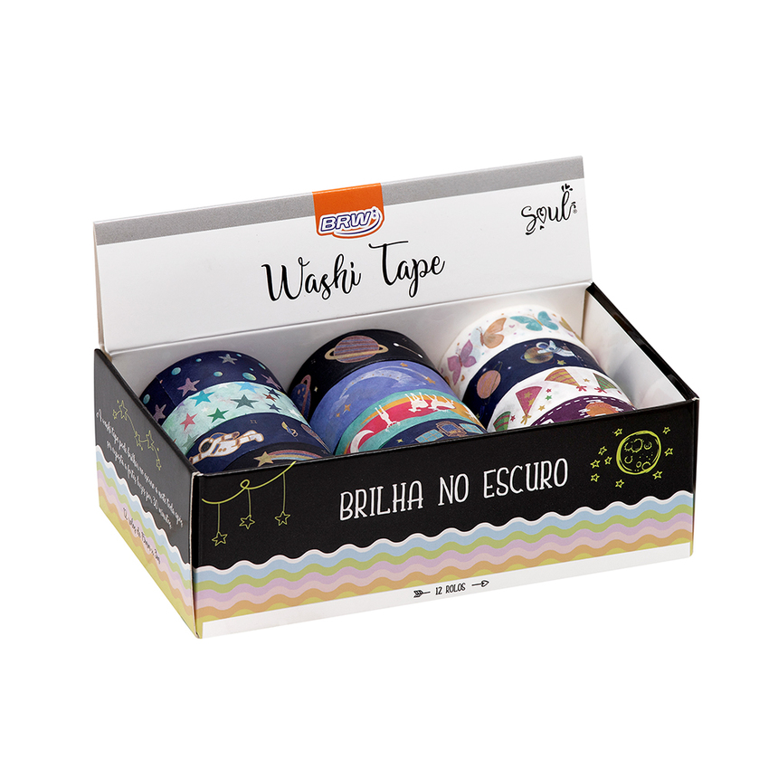 Washi Tape Glow Circular - BRW - WT1512