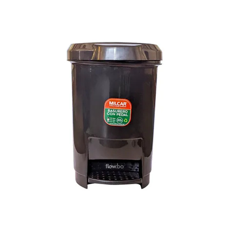 Basurero con Pedal 20 L Color Negro