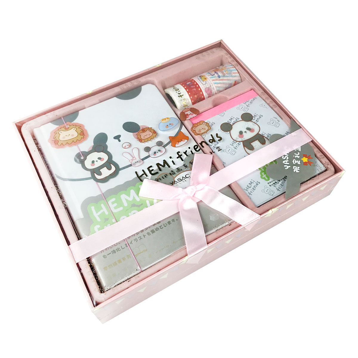 Pack Hemifriends diario, Block de notas y Washitape.