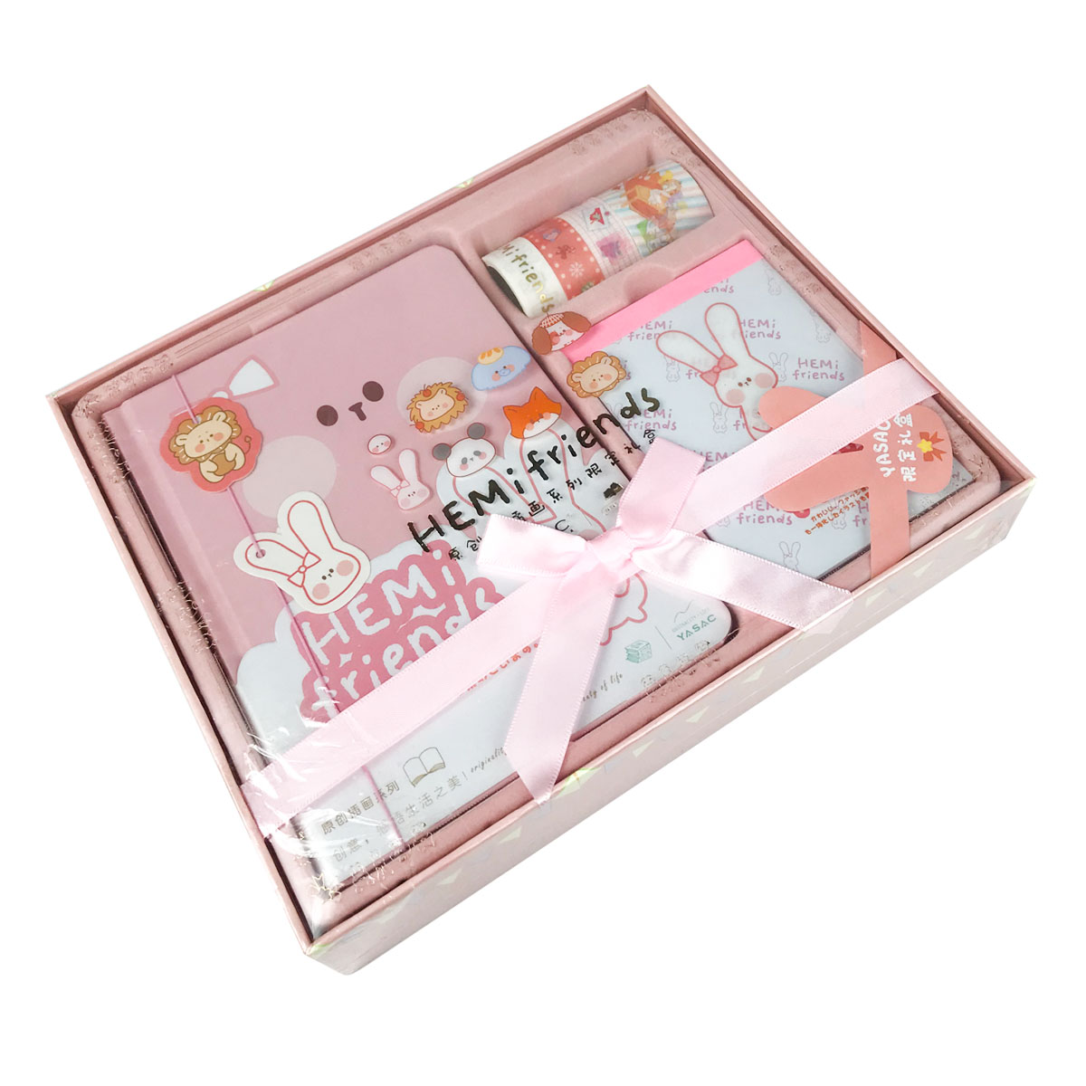 Pack Hemifriends diario, Block de notas y Washitape.