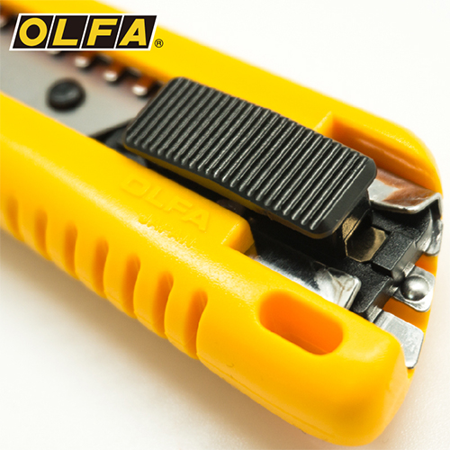 Cortador / Estilete de Trabajo Pesado con Cuchilla 18 mm y Bloqueo Automático, Mod. EXL - OLFA