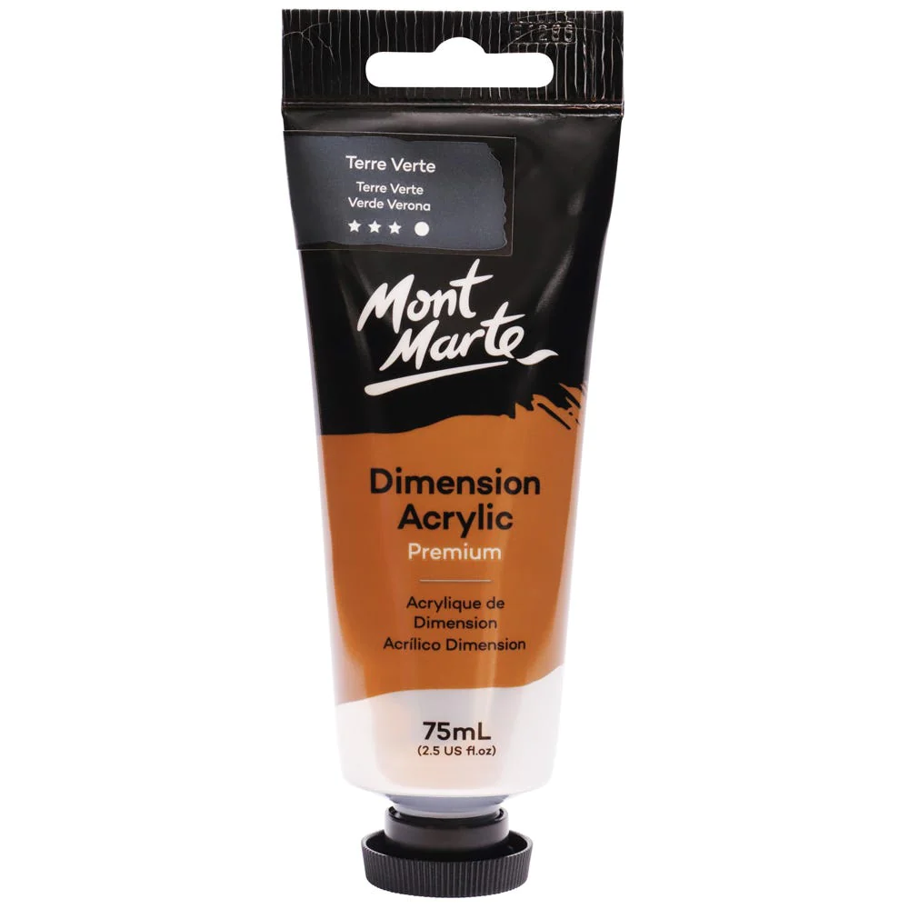Tubo de Pintura Acrílica Dimension Premium 75ml - Color Verde Verona - Mont Marte - PMDA0028