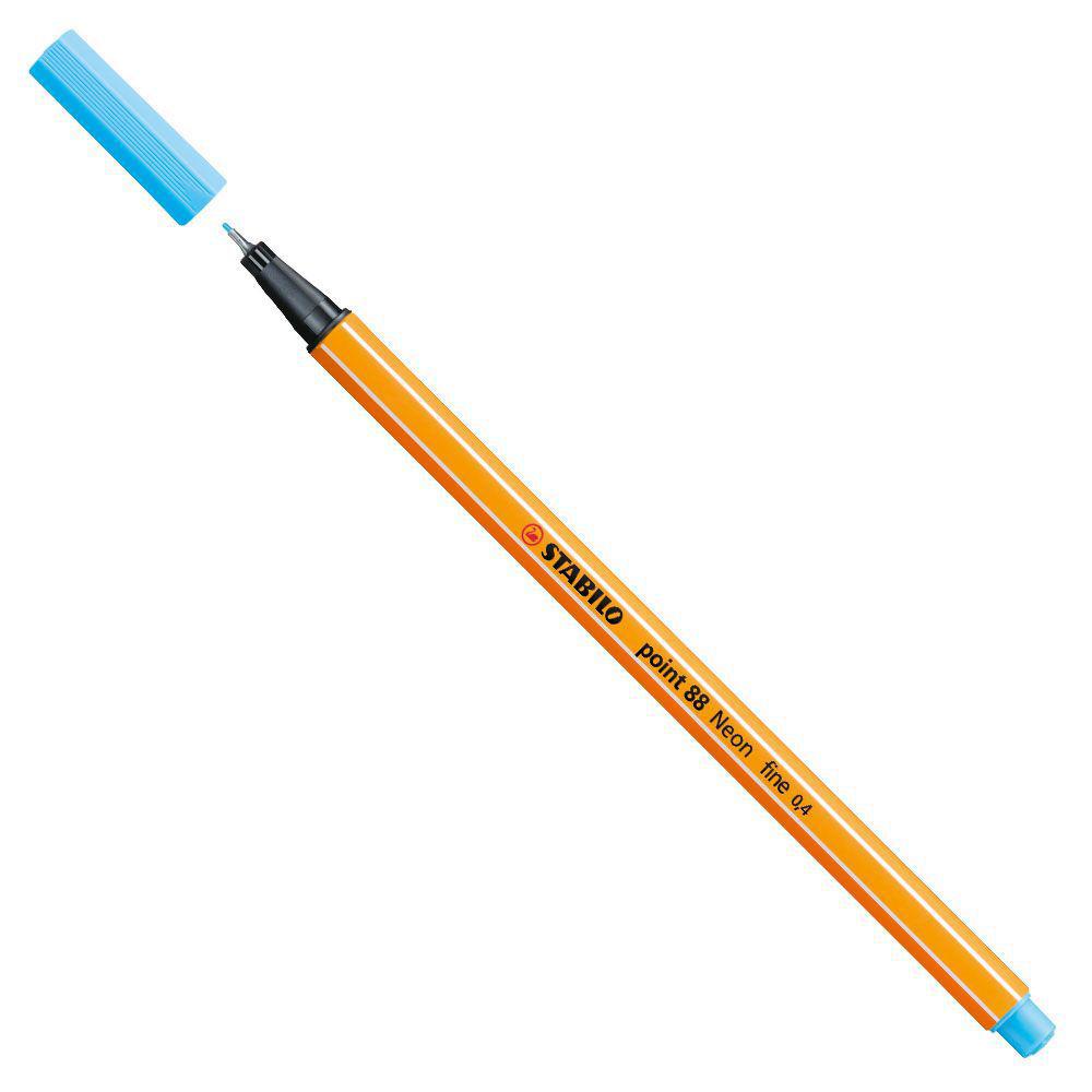 Micropunta STABILO 0.4 Point 88 Azul Neón