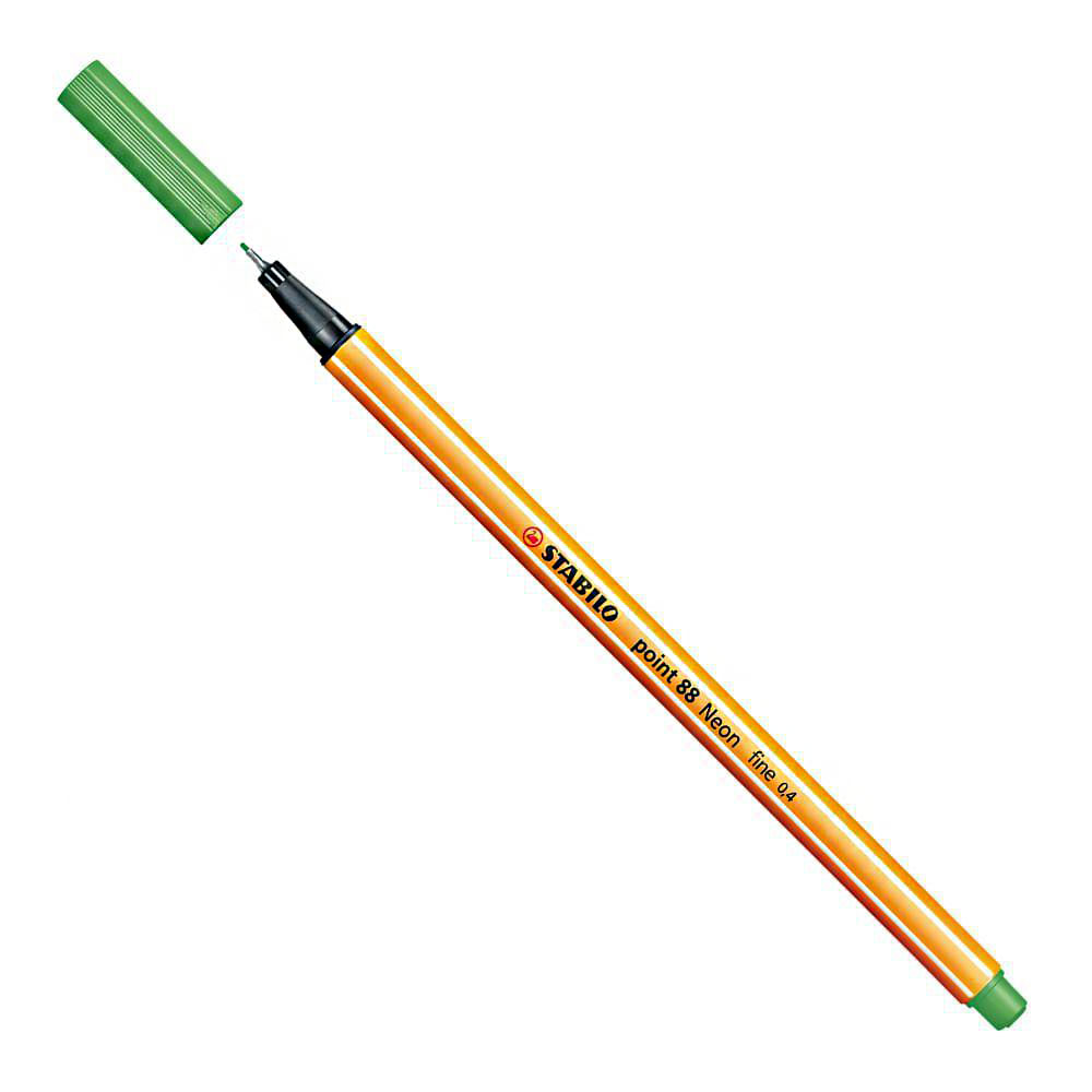 Micropunta  STABILO 0.4 Point 88 Verde Neón 88/033