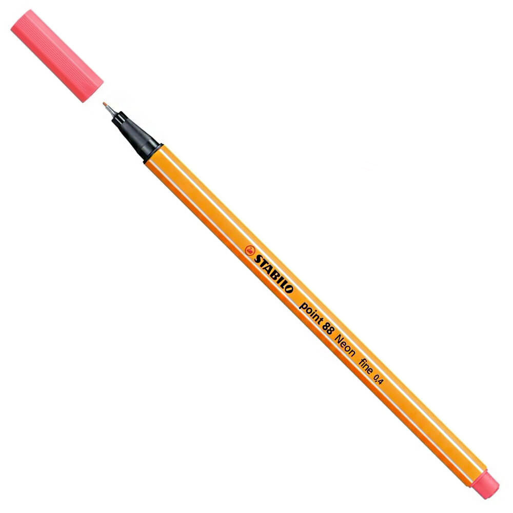 Micropunta  STABILO 0.4 Point 88 Rojo Neón 88/040