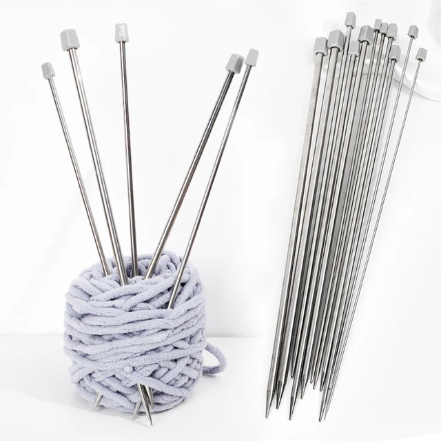 Par de Palillos Para Tejer de 35 cm de largo, Diámetro 3 mm . - Nacuzza