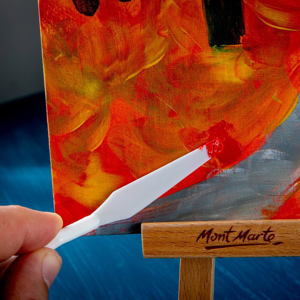 Set de 5 Espátulas de Plástico Para Mezclar Pintura - MAPK0001 - Mont Marte
