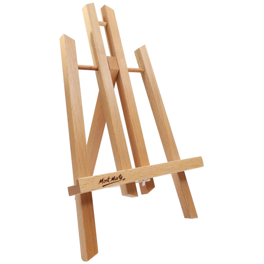 Caballete Mini de Exhibición de Mesa Signature de Madera de Haya - Pequeño 30x19x16 cm.- MEA0015 - Mont Marte