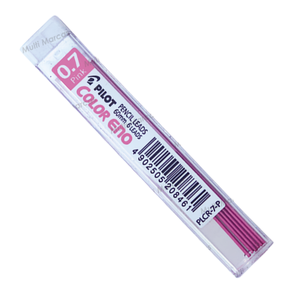 Minas de Colores para Portaminas 0.7 mm Color ENO – Color Rosado - PLCR-7-P - PILOT
